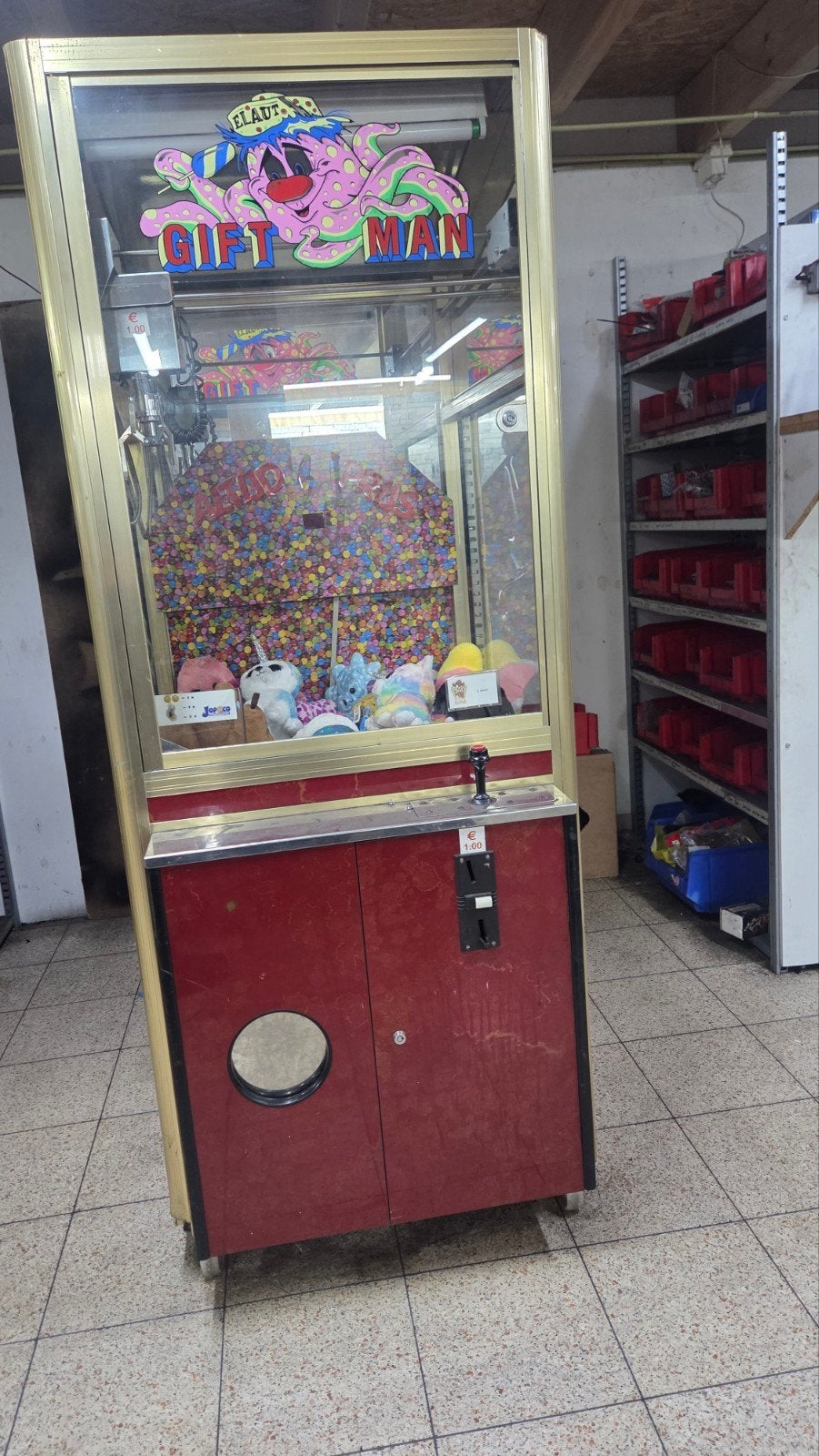 Grijpmachine met knuffels en snoep,, Verzamelen, Ophalen, Gebruikt, Niet van toepassing, Niet van toepassing