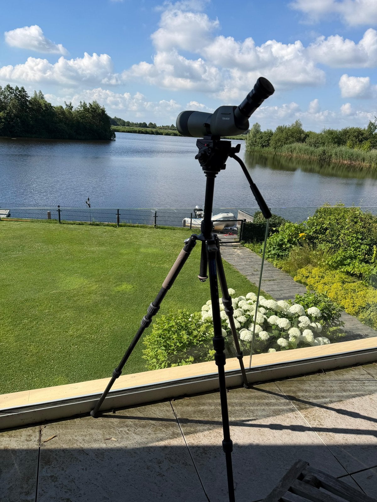 Kowa TSN-663M Prominar spotting scope + carbon statief set, Lenzentelescoop (refractor), 200 mm of meer, Met statief, Ophalen of Verzenden