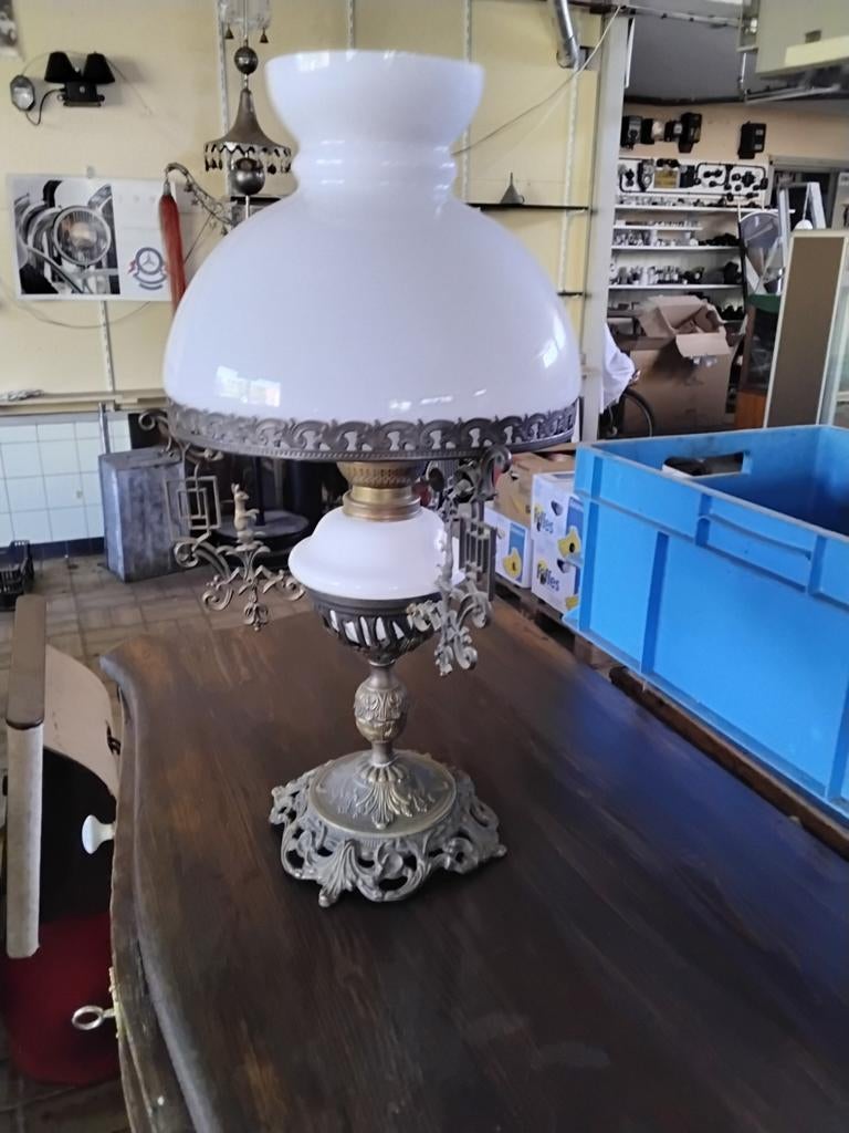 Bronzen lamp, Antiek en Kunst, Antiek | Lampen, Ophalen