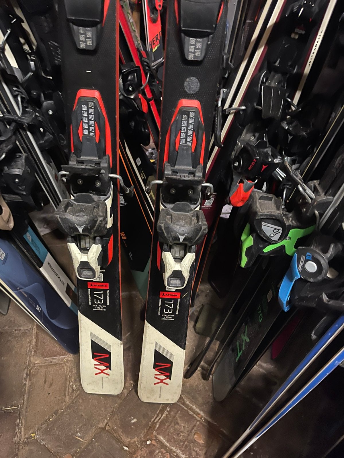 173cm ATOMIC TEDSTER MX CARVE SKIS, 160 tot 180 cm, Ophalen of Verzenden, Zo goed als nieuw, Carve