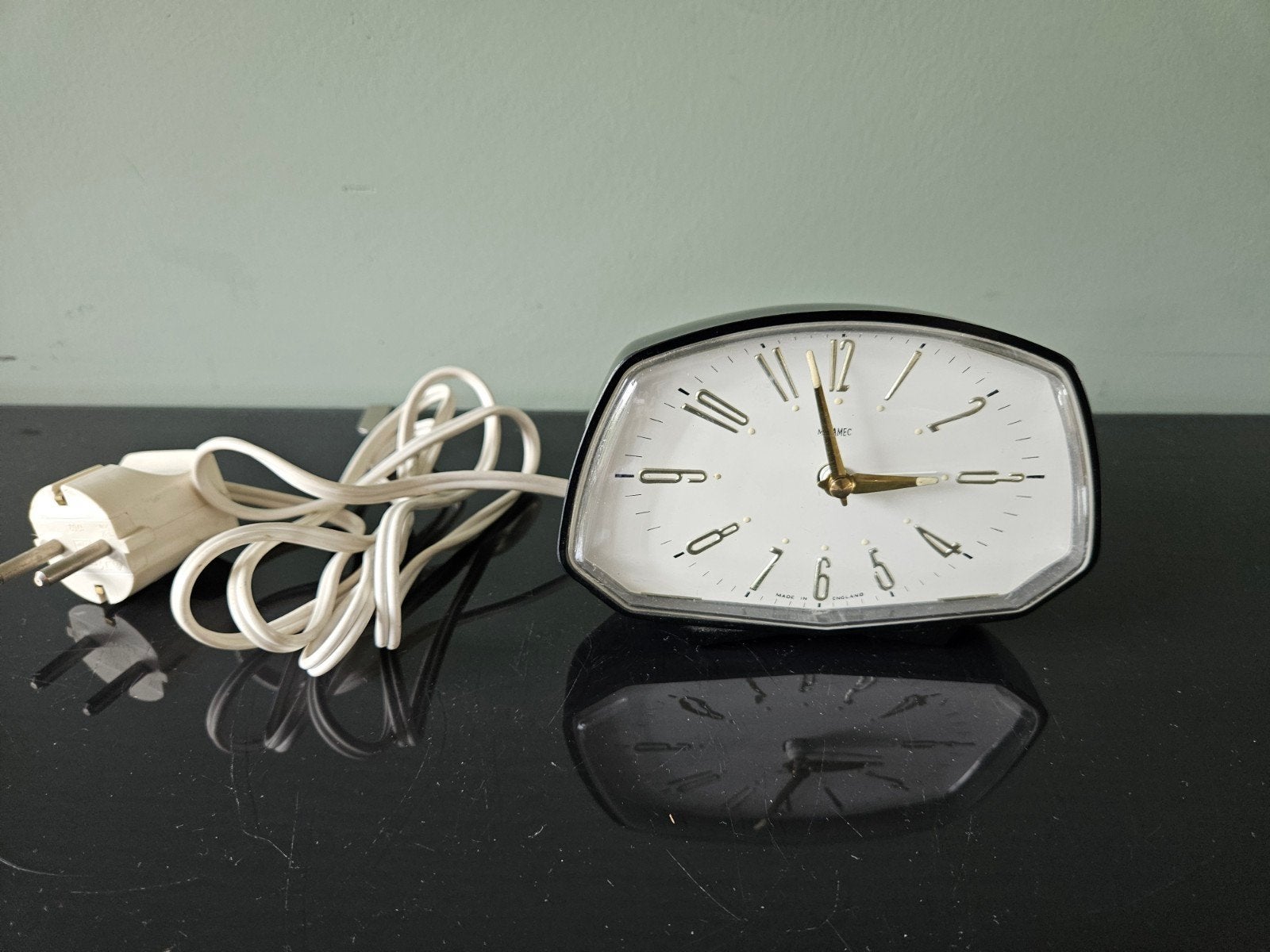 Vintage Metamec wekker - Made in England - elektrisch, Ophalen of Verzenden