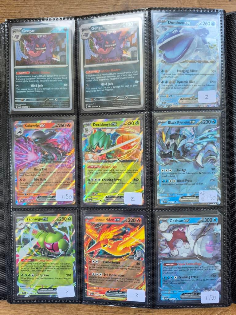 Diverse Pokémon kaarten - Gengar, Dondozo, Salazzle, etc., Ophalen of Verzenden, Zo goed als nieuw, Meerdere kaarten
