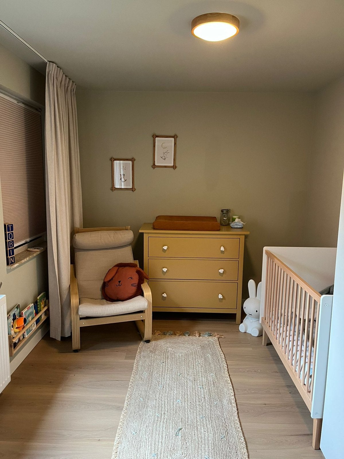Schommelstoel Poäng ikea met luxe kussen, Ophalen, Overige kleuren, Zo goed als nieuw, Stof