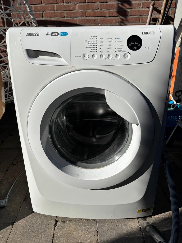 Zanussi ZWF81463W Wasmachine 8kg XXL Snel, Witgoed en Apparatuur, Ophalen, 1200 tot 1600 toeren, Gebruikt, 8 tot 10 kg
