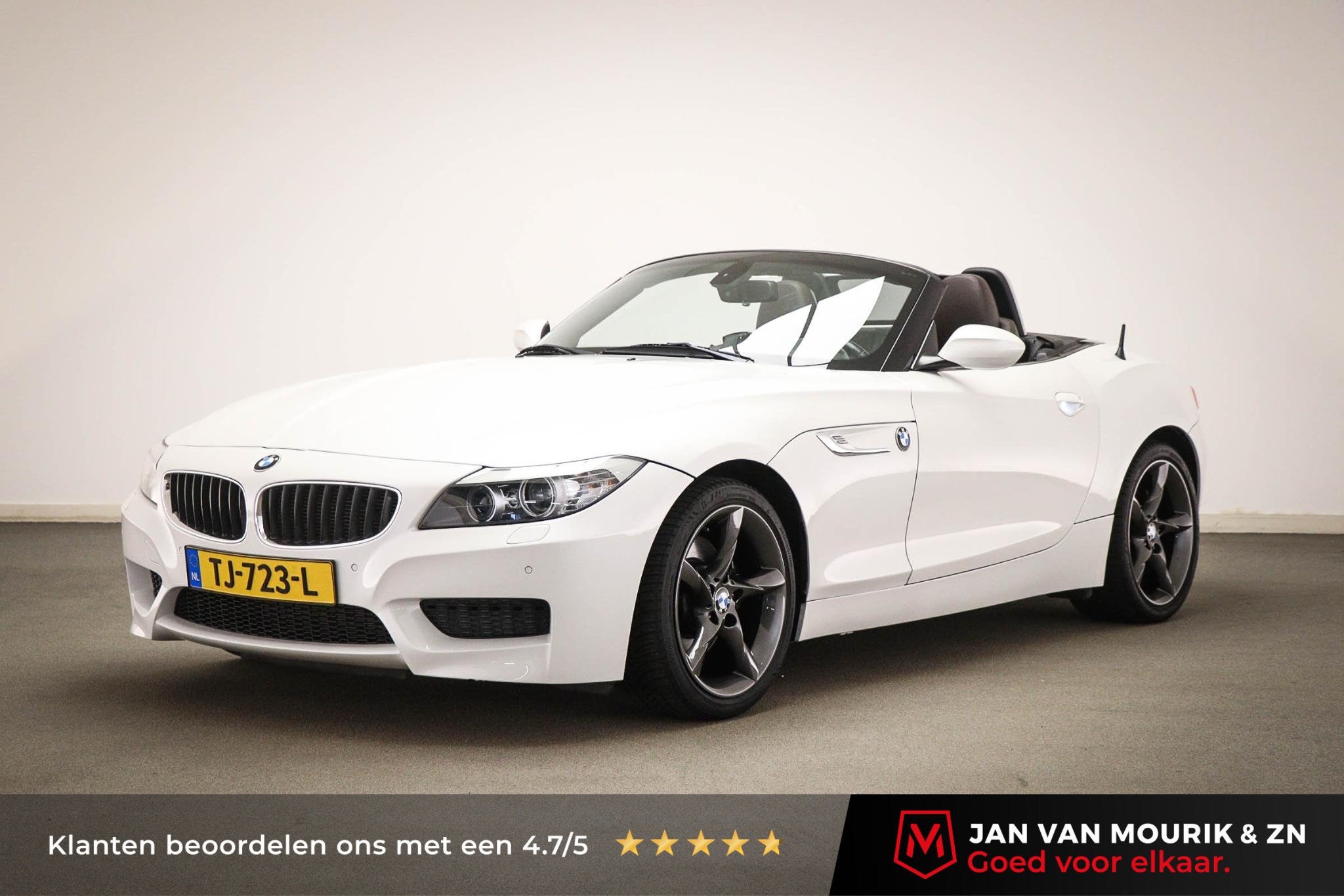 BMW Z4 Roadster sDrive28i High Executive | LEDER | STOELVERW, Auto's, BMW, Gebruikt, 4 cilinders, Wit, 2 stoelen