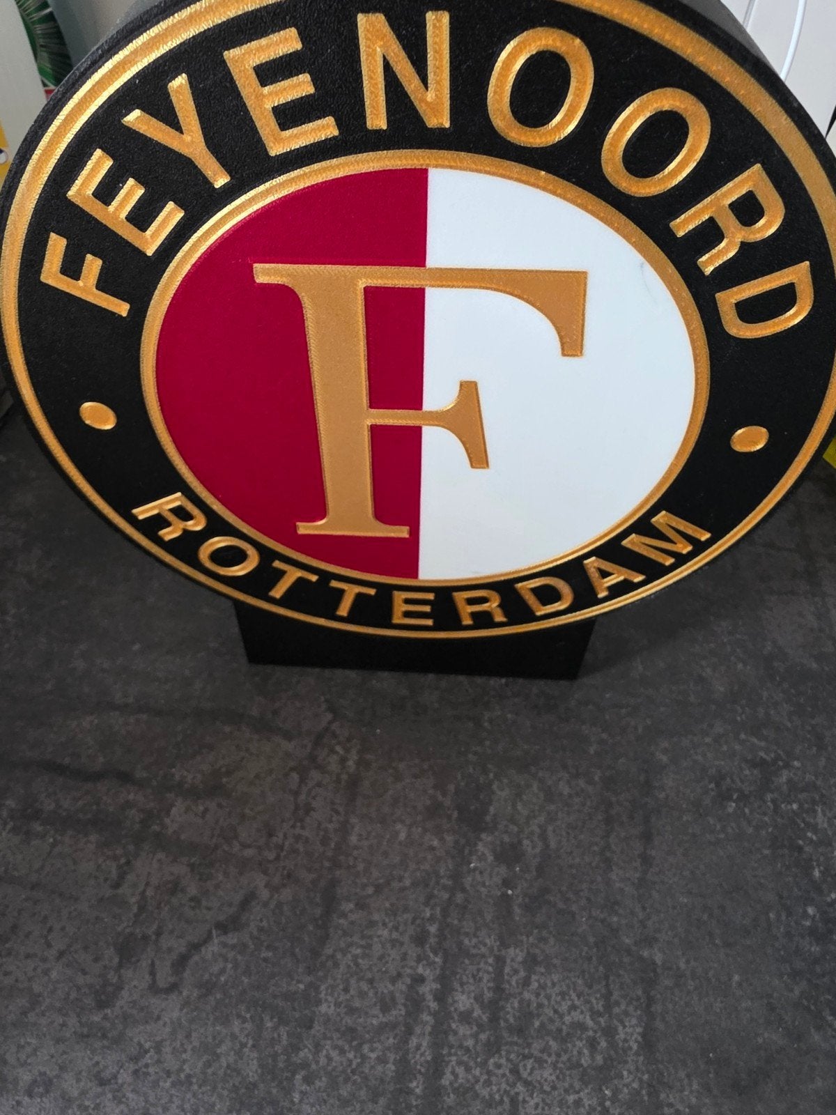 Feyenoord LED Logo, Huis en Inrichting, Zwart, Kunststof, Ophalen of Verzenden, Zo goed als nieuw