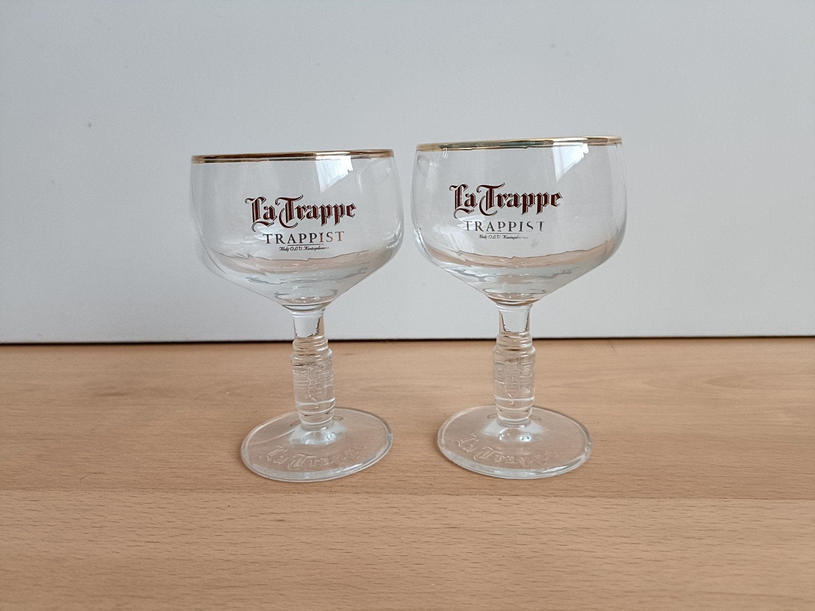 2 La Trappe proefglazen, Ophalen of Verzenden, Zo goed als nieuw, Glas of Glazen, La Trappe