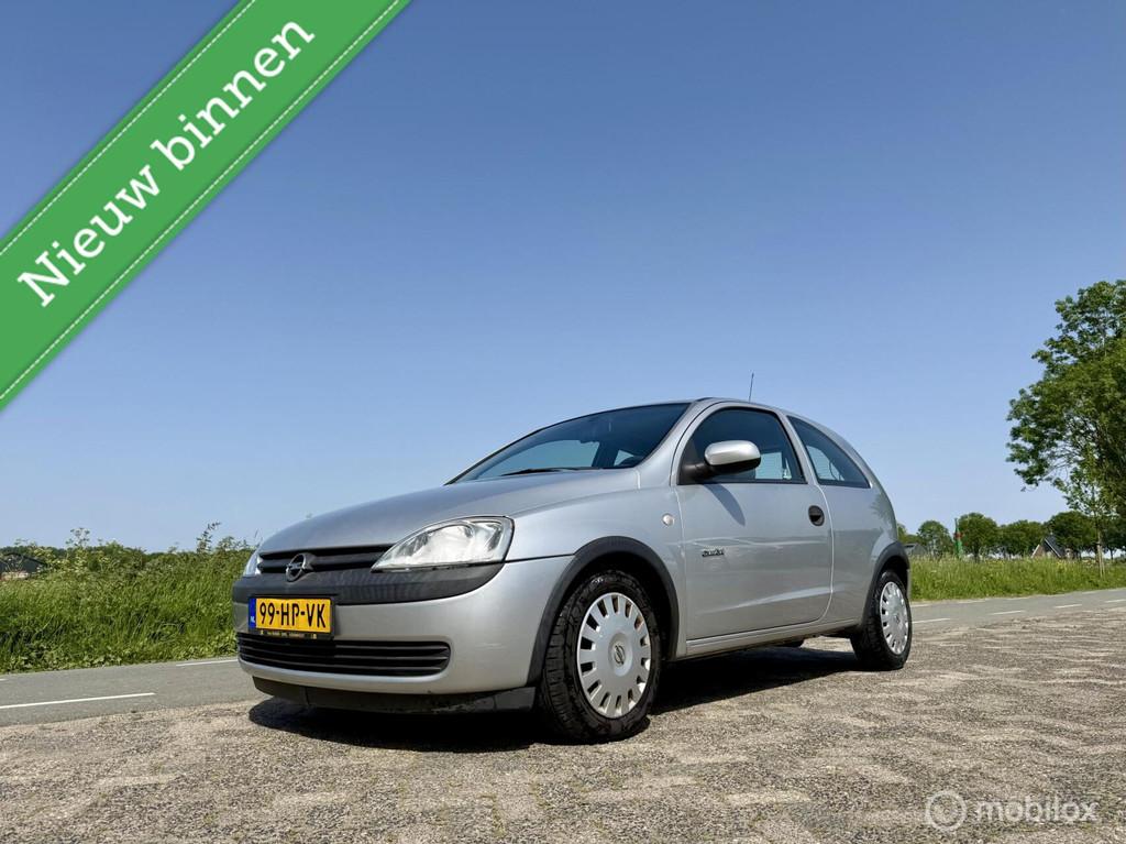 Opel Corsa 1.2-16V, BJ 2001, 77.000 km NAP, APK Juni 2027, Voorwielaandrijving, 450 kg, Gebruikt, 31 €/maand