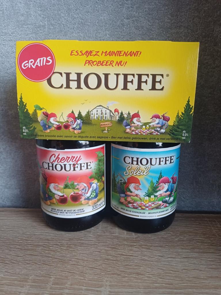 Chouffe 2-pack: Cherry Chouffe & Chouffe Soleil, Ophalen of Verzenden, Nieuw, Flesje(s), Overige merken