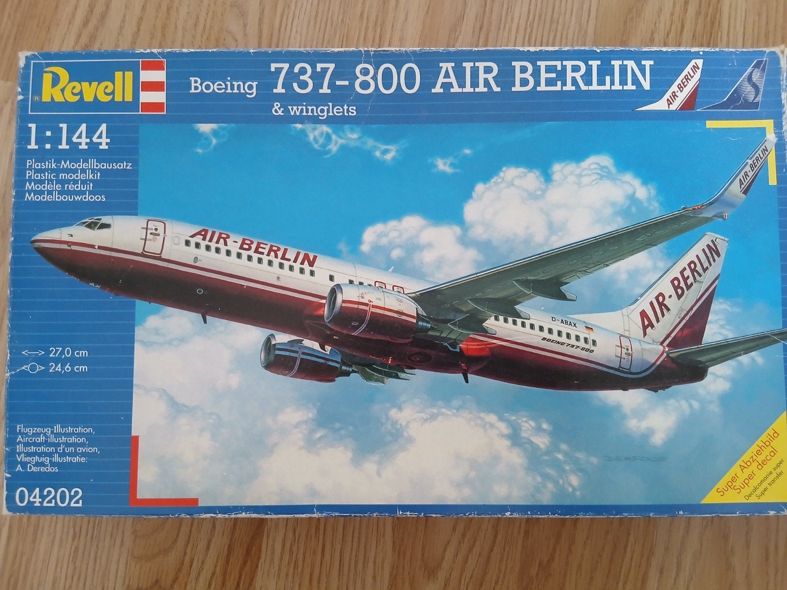 Revell Boeing 737-800 Air Berlin modelbouw (04202), 1:144 tot 1:200, Gebruikt, Revell, Ophalen of Verzenden