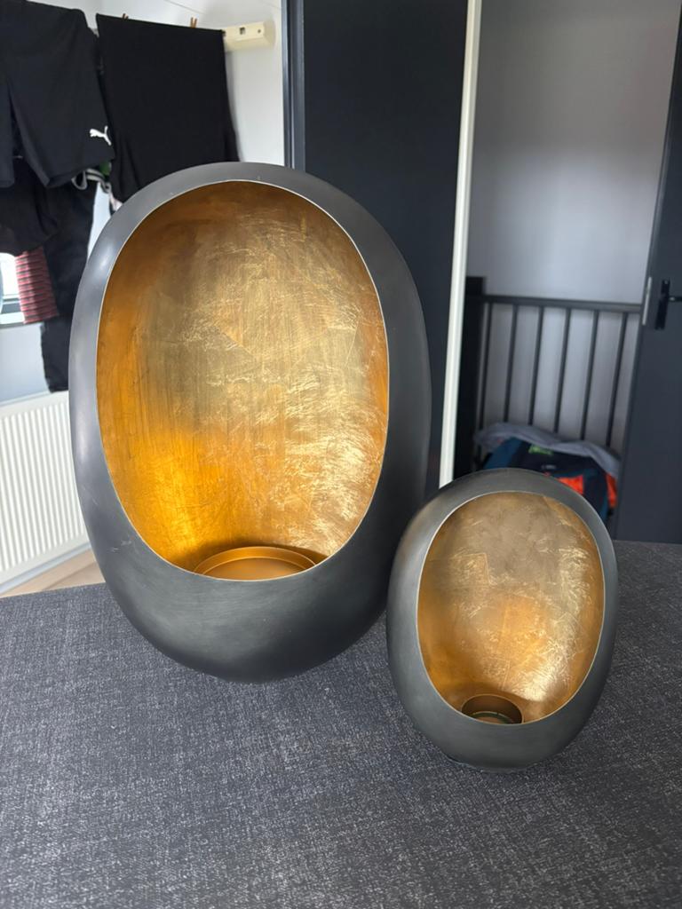 Candle Egg’s - Deko Candle (2 stuks), Ophalen of Verzenden, Zo goed als nieuw, Overige materialen