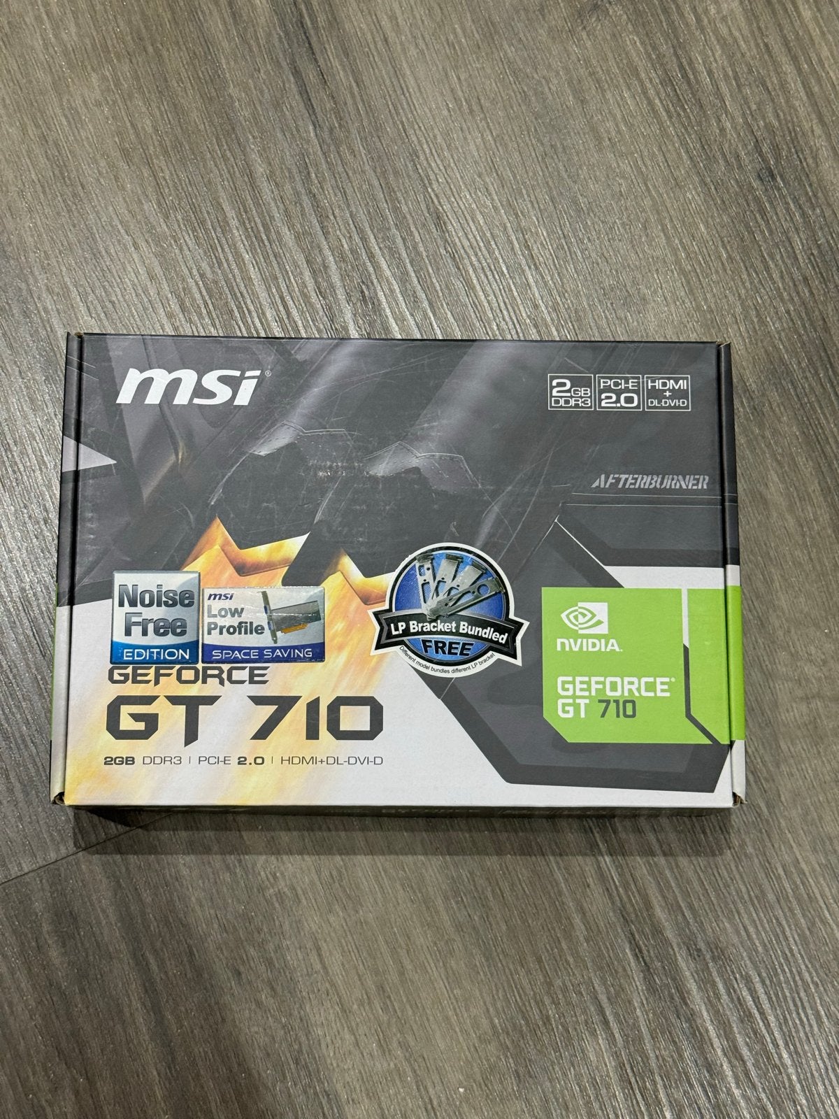 MSI GeForce GT 710 2GB DDR3 Grafische Kaart, Computers en Software, Videokaarten, GDDR3, Nieuw, Ophalen of Verzenden, Nvidia