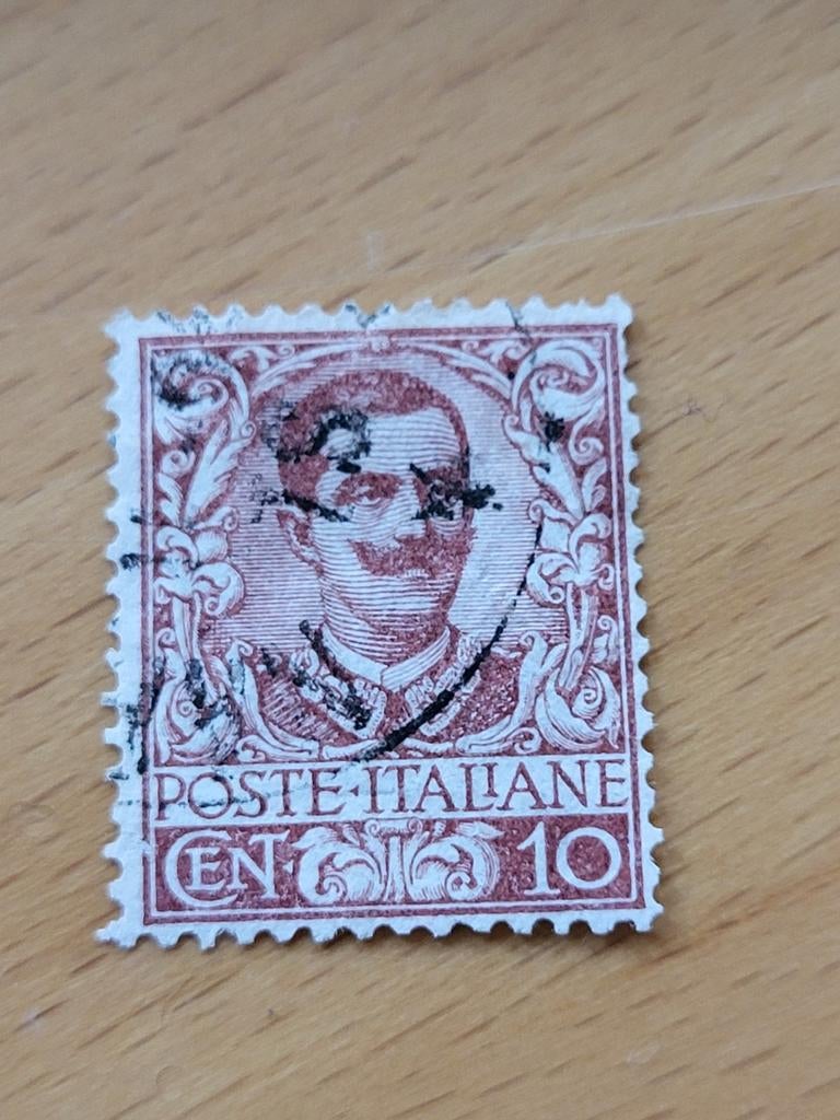 Italiaanse postzegel 1901, Koning Victor Emanuel III, Ophalen of Verzenden, Gestempeld
