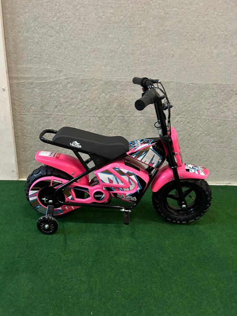 Nieuwe Ultra electrische roze monkeybike met zijwieltjes, Ophalen, Nieuw, Ultra, Ultra
