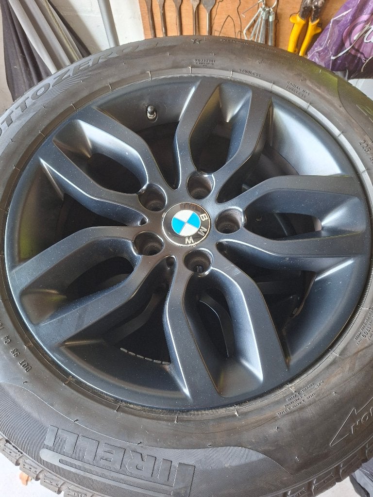 Originele 17 inch BMW velgen met winterbanden 5x120, Ophalen