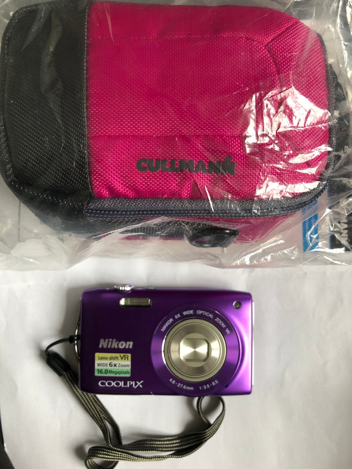 Nikon Coolpix S3300 paars met tasje en accessoires, Audio, Tv en Foto, Fotocamera's Digitaal, Zo goed als nieuw, Nikon, 4 t/m 7 keer