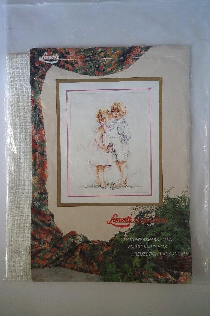 vintage lanarte 33666 39x49cm borduurpakket dmc holland., Hobby en Vrije tijd, Ophalen of Verzenden, Nieuw, Handborduren, Borduurpakket