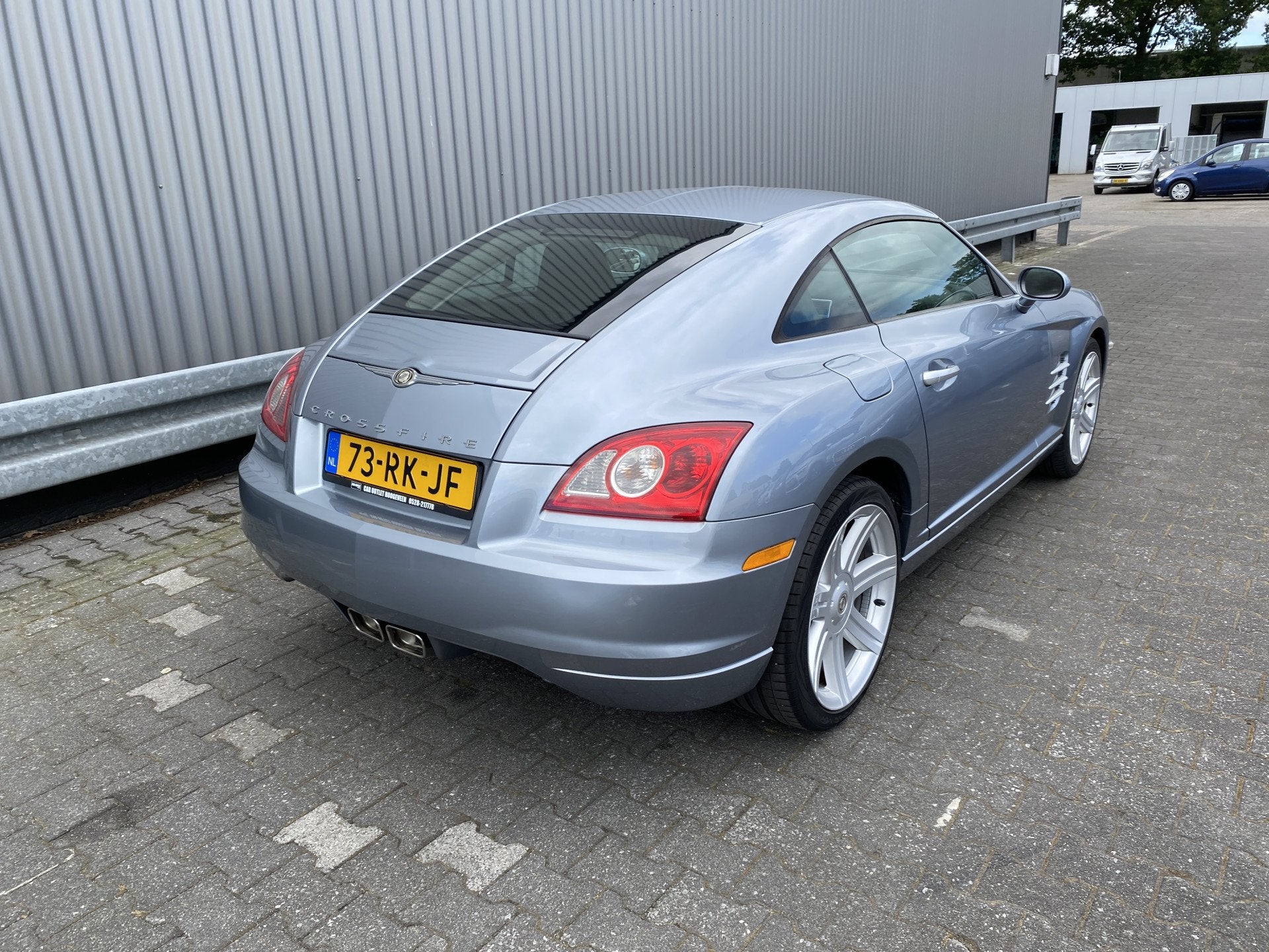Chrysler Crossfire 3.2 V6 135Dkm.NAP, Leer Complete historie, Auto's, Chrysler, Automaat, Gebruikt, Blauw, 2 stoelen