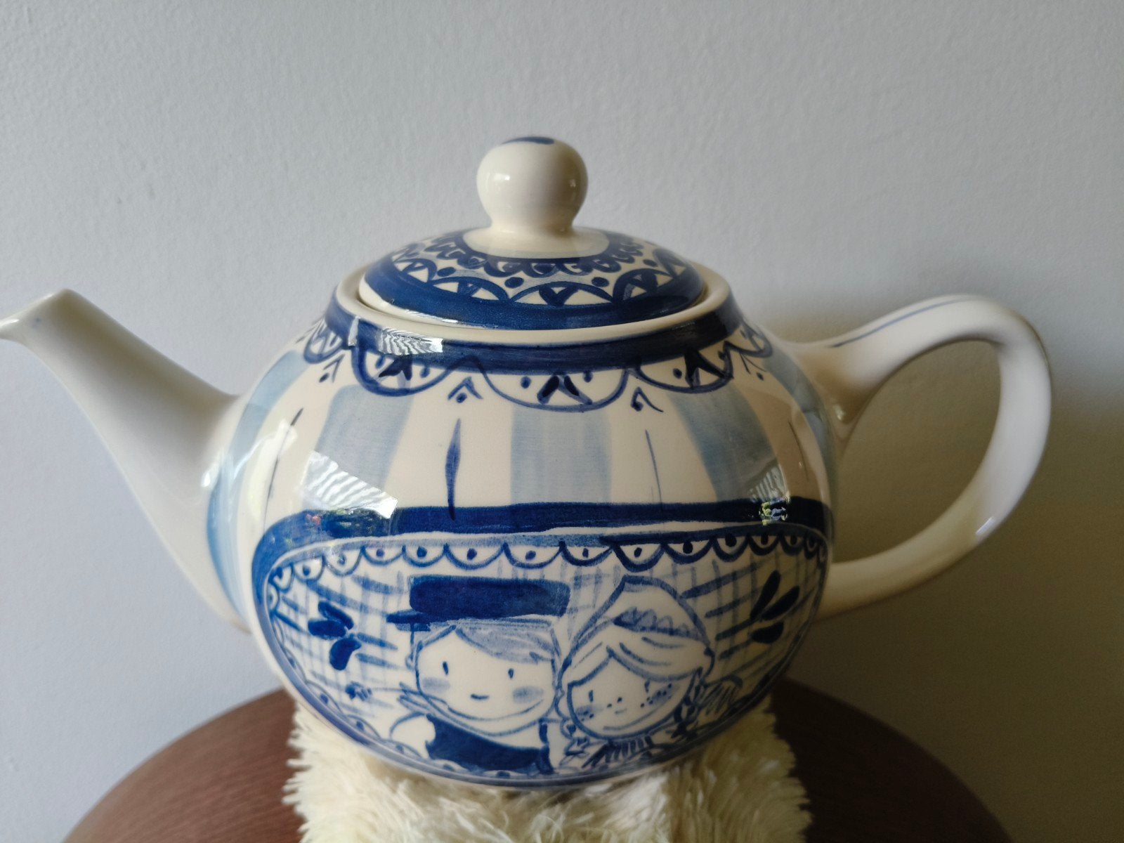Blond Amsterdam Delfts Blond theepot, Blauw, Zo goed als nieuw, Steen/keramiek, Ophalen