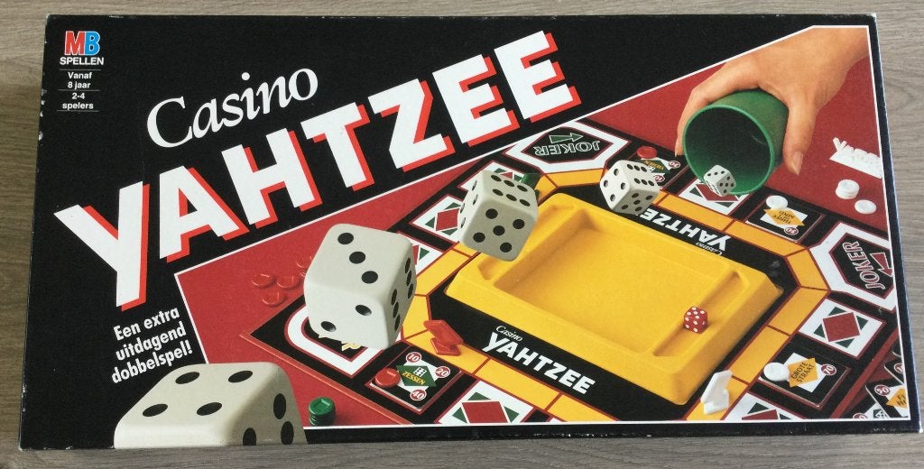 Casino Yahtzee Bordspel van MB Spellen, Hobby en Vrije tijd, Een of twee spelers, Ophalen of Verzenden, Gebruikt, MB Spellen