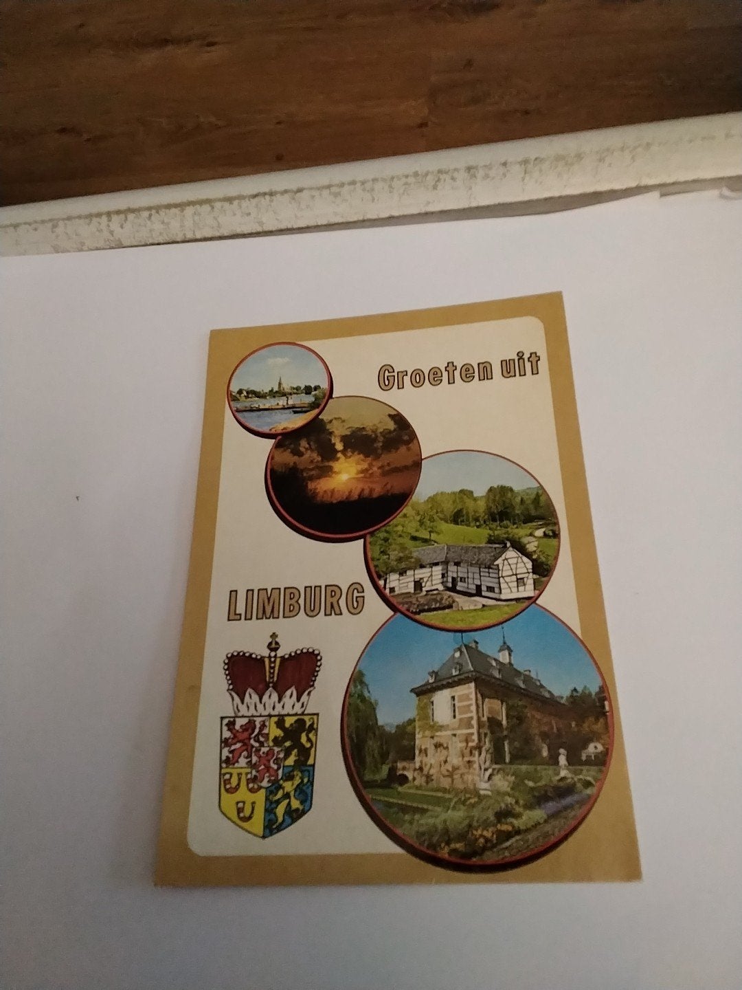 Oude ansichtkaart Groeten uit Limburg 1986, Ophalen of Verzenden