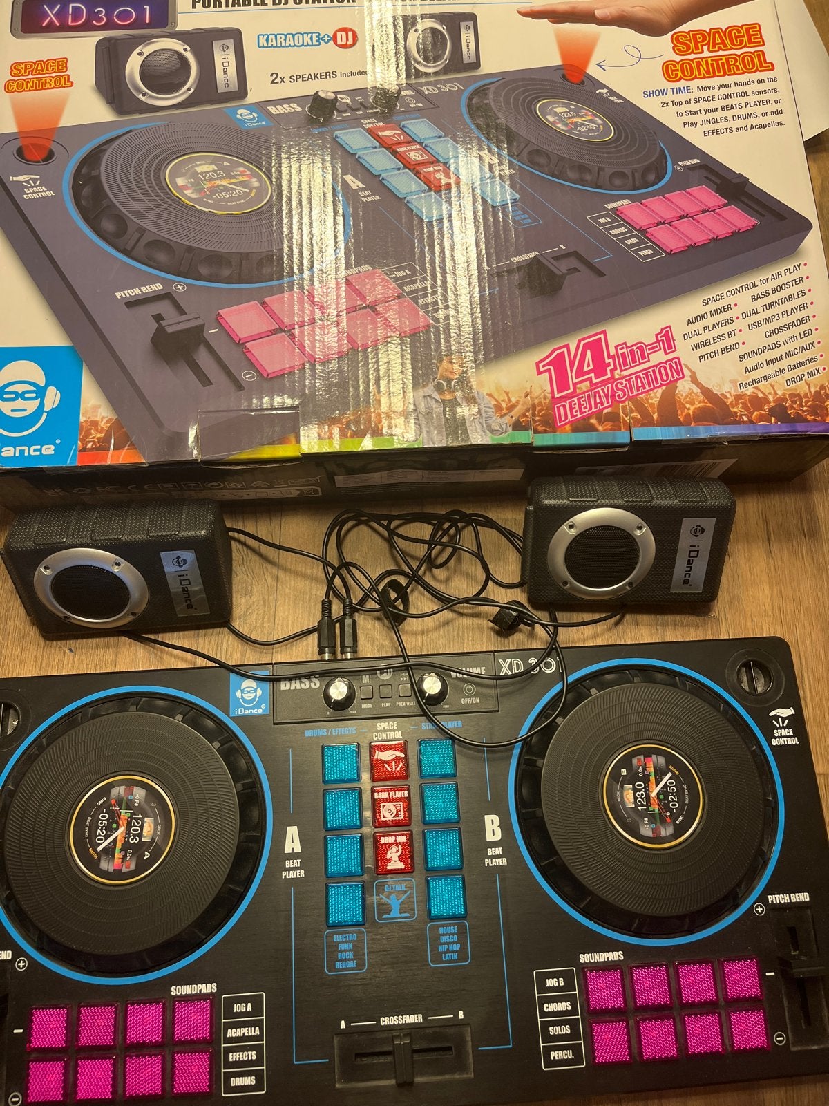 iDance XD301 Draagbare DJ Set met Speakers, Ophalen of Verzenden, Zo goed als nieuw, Dj-set, Overige merken