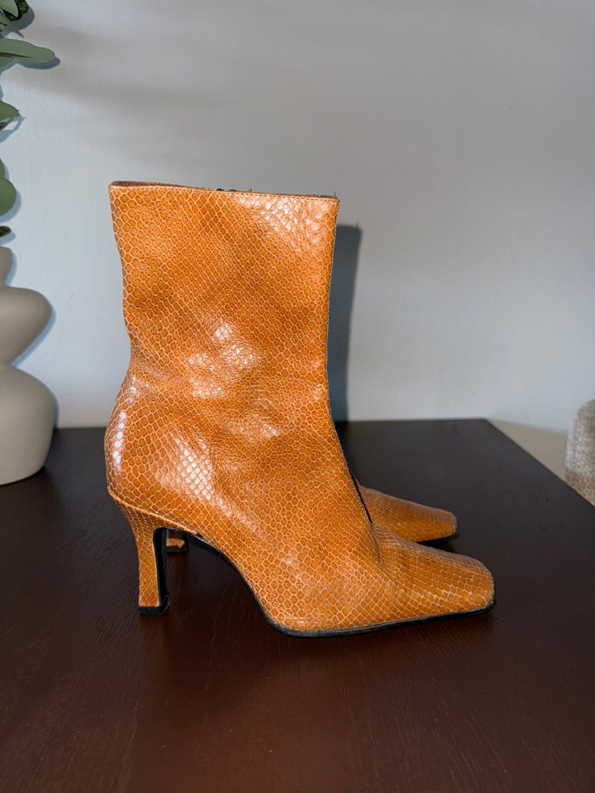 Vintage laarzen, Kleding | Dames, Schoenen, Bruin, Lage of Enkellaarzen, Ophalen of Verzenden, Gedragen