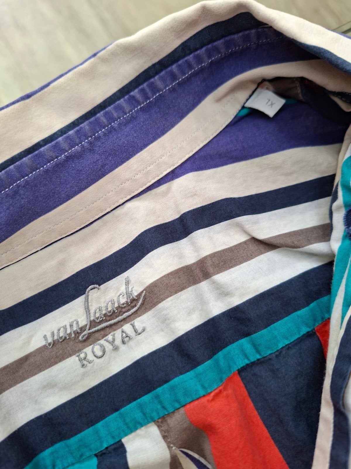 Van Laack Royal gestreept overhemd - Maat XL, Kleding | Heren, Ophalen of Verzenden, Van Laack Royal, Gedragen, Halswijdte 43/44 (XL)