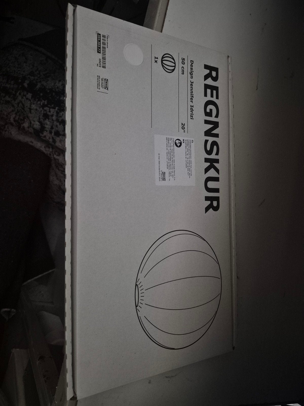 IKEA REGNSKUR Hanglamp - 50 cm, Nieuw in doos, Ophalen of Verzenden, Nieuw, Modern