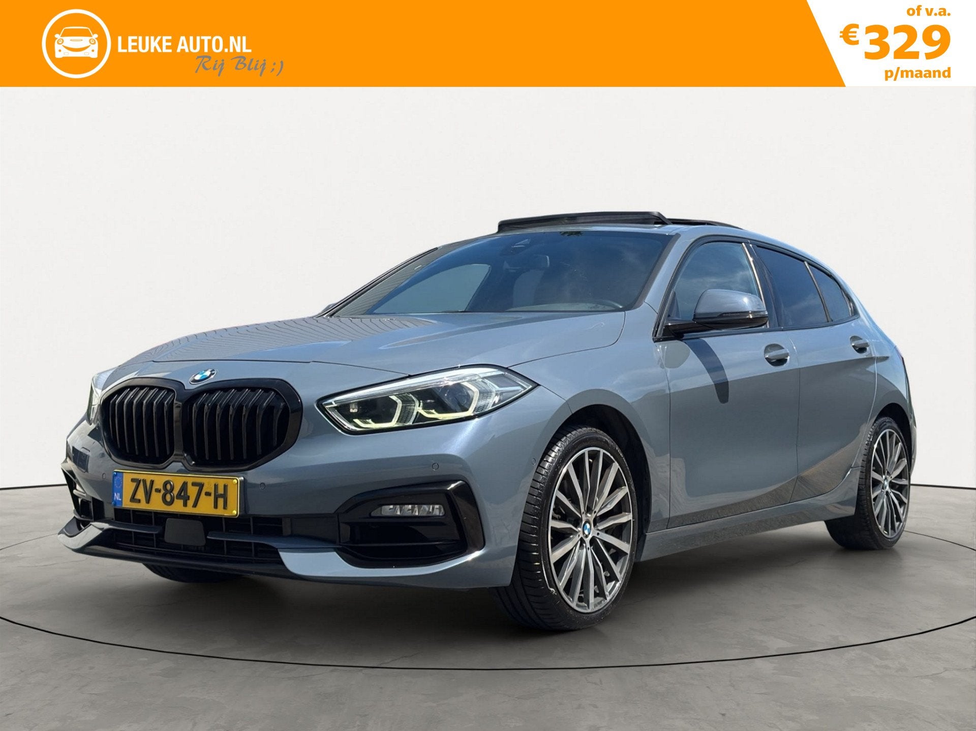 BMW 1-serie 118i 140PK High Executive Pano Harman-Kardon Hea, Auto's, Automatische klimaatregeling, Gebruikt, Bedrijf, 3 cilinders
