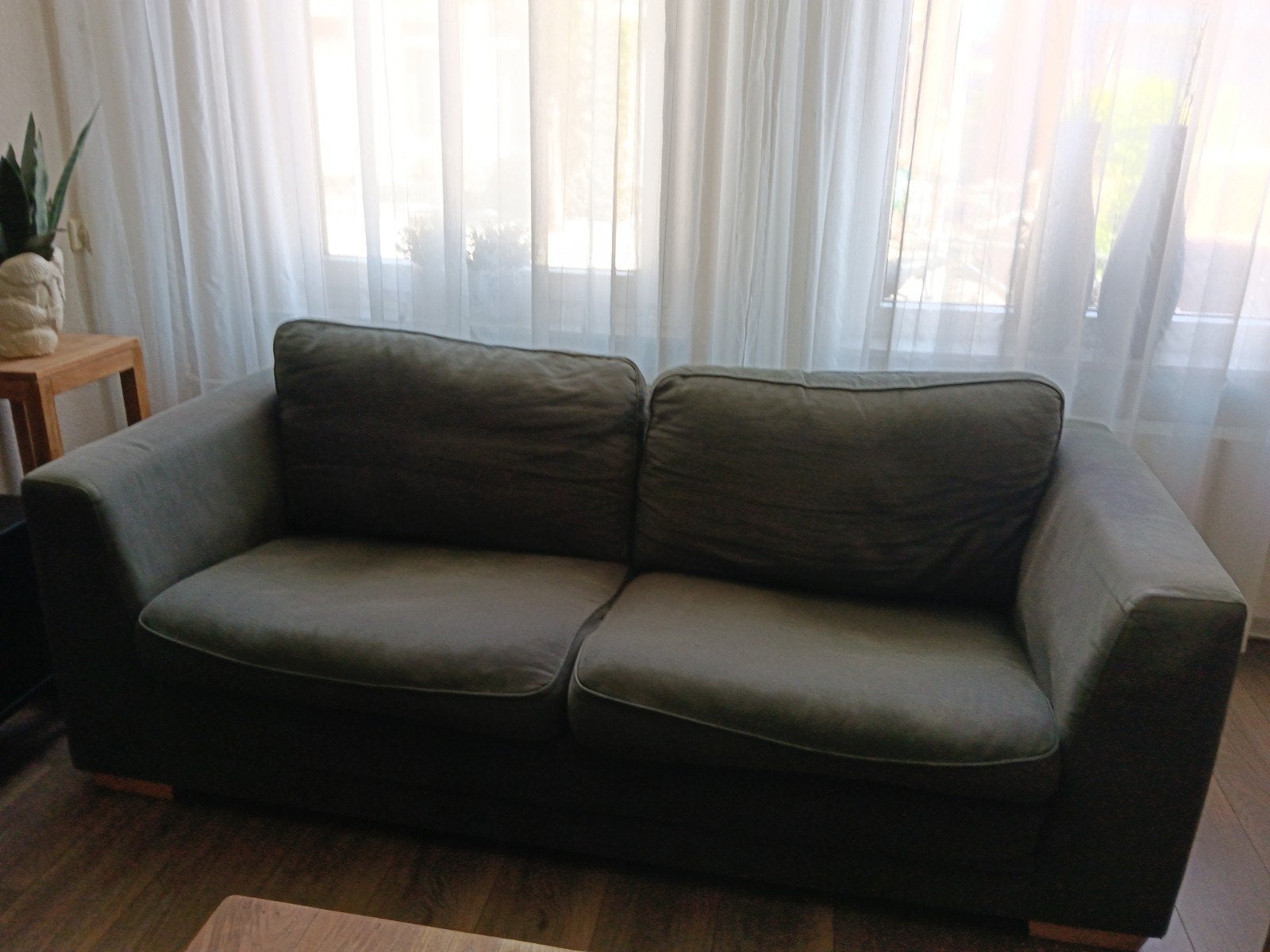 Tweezitsbank Linteloo Easy Living antraciet, Huis en Inrichting, Modern, Comfortabel, Gebruikt, 150 tot 200 cm, Tweepersoons
