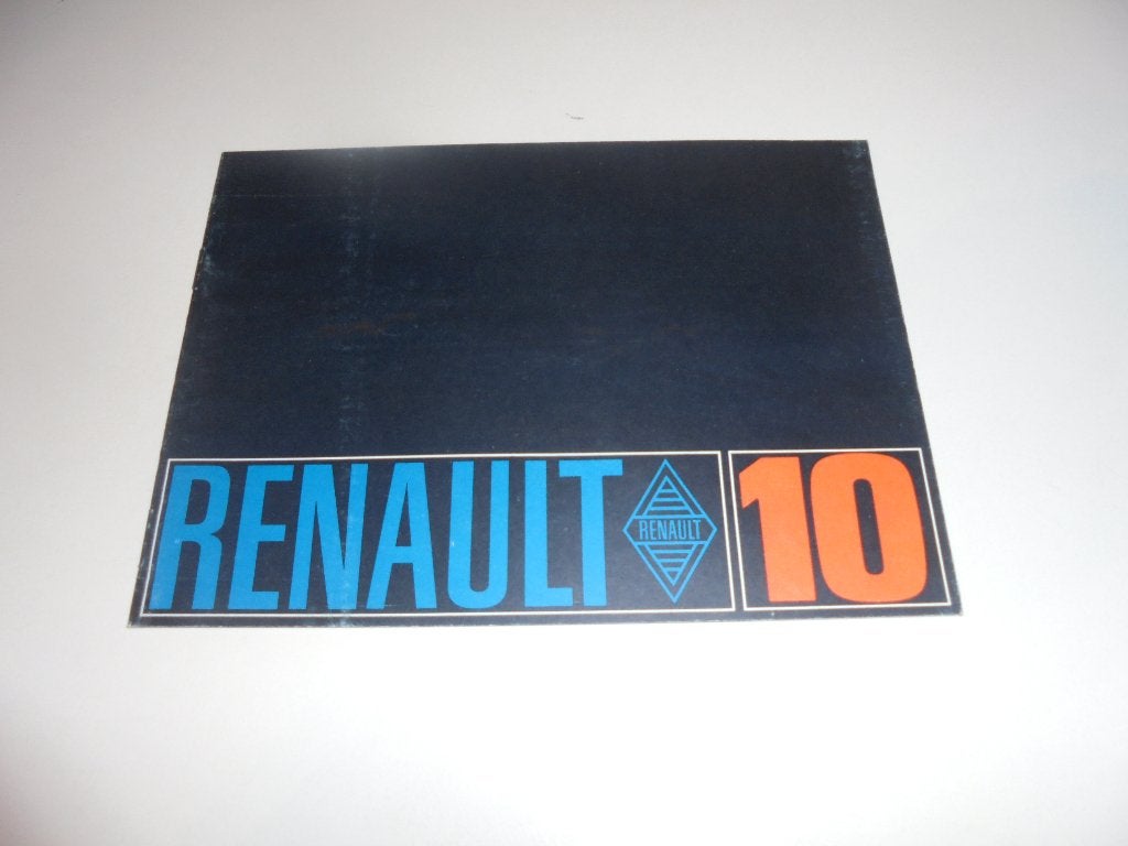 brochure Renault 10, Ophalen of Verzenden, Zo goed als nieuw, Renault