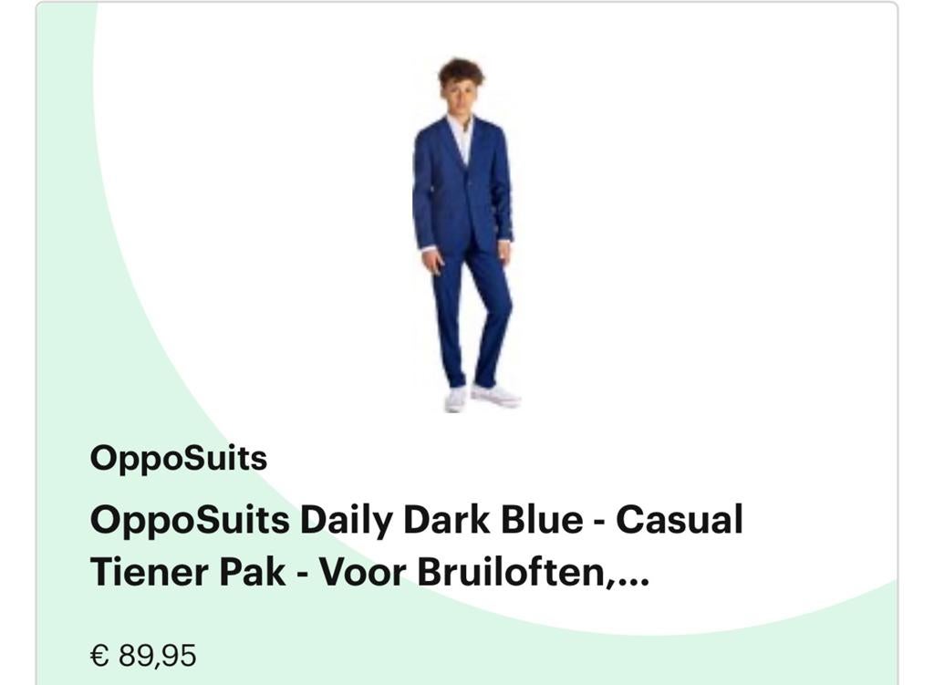 Pak jongens 158/164 blauw, Ophalen of Verzenden, Zo goed als nieuw, Jongen, Setje