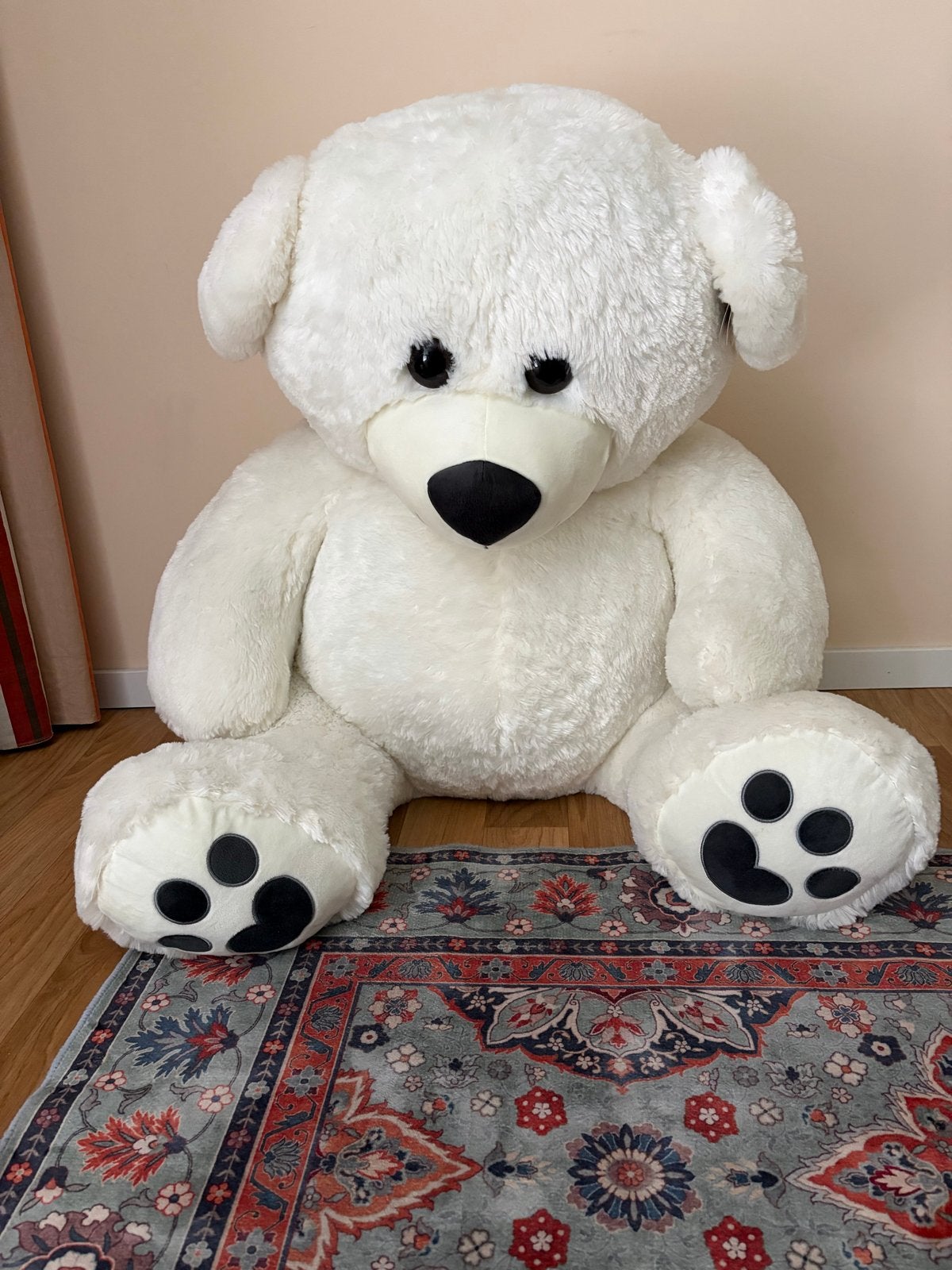 Grote witte knuffelbeer - Toys Unlimited, Ophalen, Overige merken, Beer, Wit