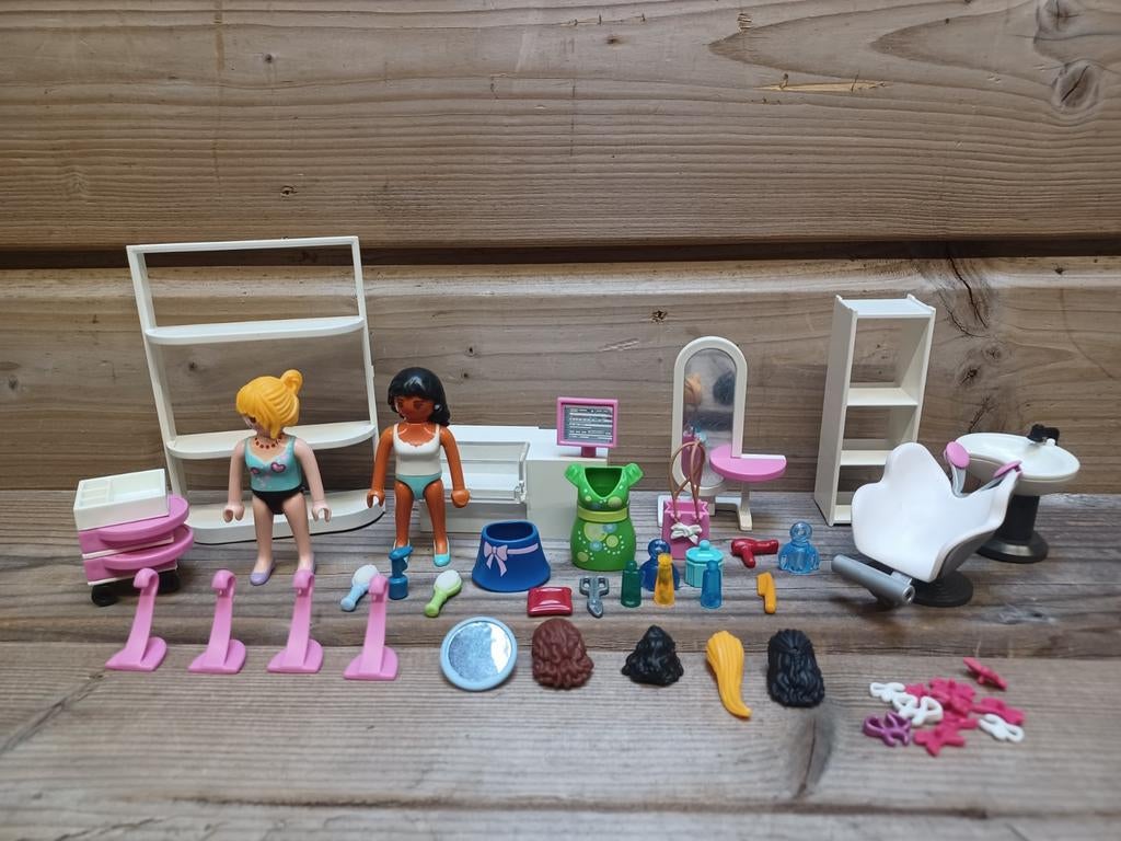 Playmobil Kapsalon Set met Poppen en Accessoires, Kinderen en Baby's, Speelgoed | Playmobil, Zo goed als nieuw, Ophalen of Verzenden
