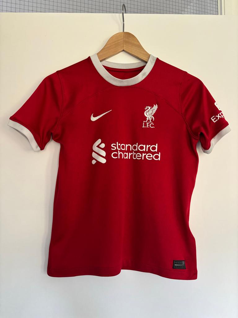 Liverpool FC Thuisshirt 2022/2023 - Maat 146, Ophalen of Verzenden, Gebruikt, Jongen of Meisje, Sport- of Zwemkleding