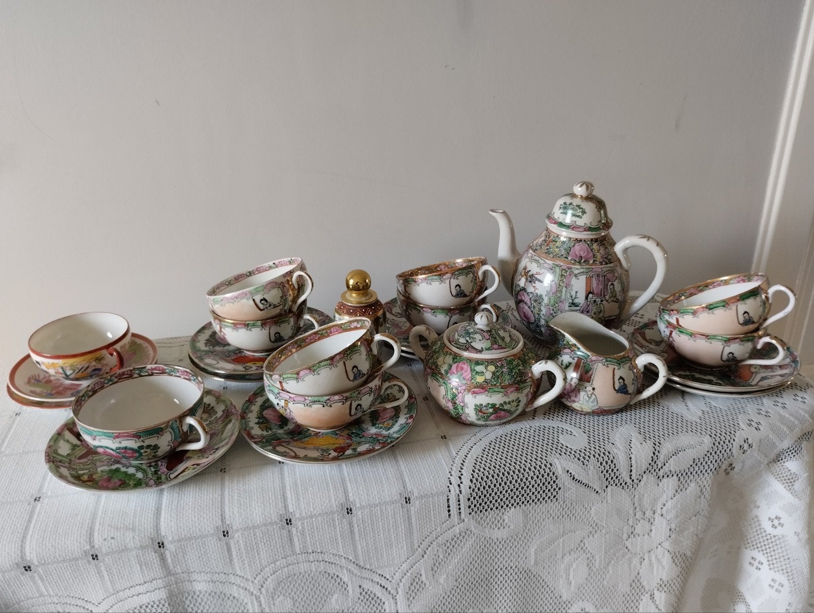 porseleinen chinees thee servies, Ophalen of Verzenden