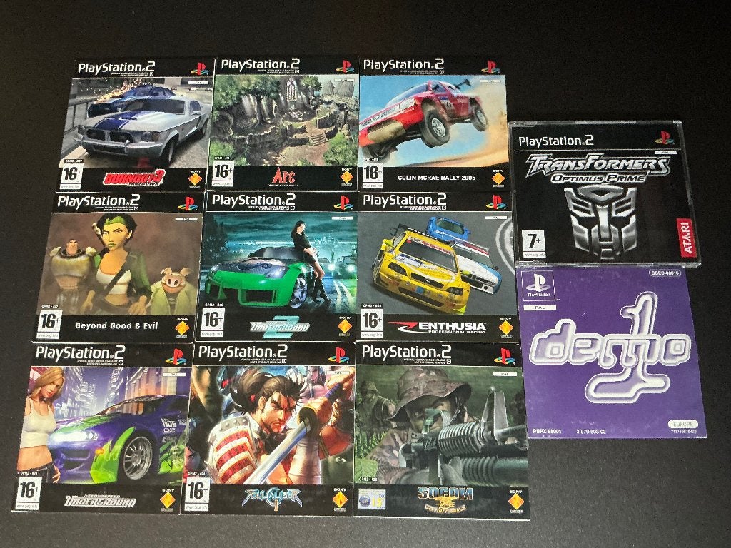 11stuks Playstation 2 Demo Discs, Spelcomputers en Games, Gebruikt, Verzenden, 1 speler, Racen en Vliegen