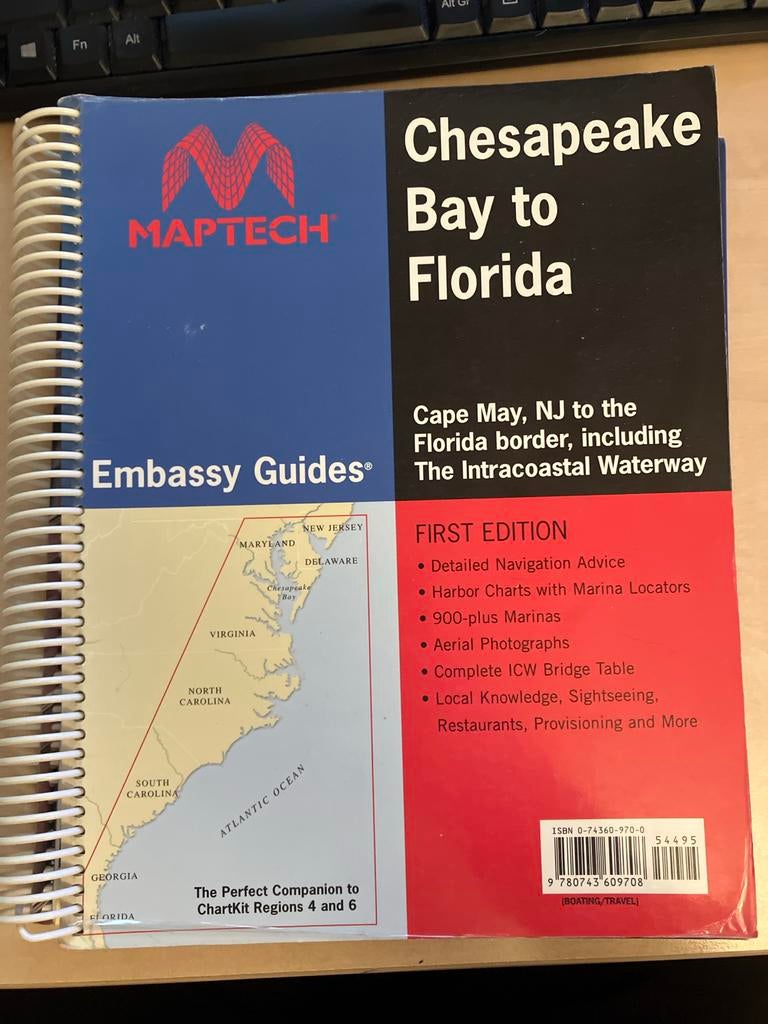 MAPTECH pilot Embassy Guides Chesapeake Bay to Florida, Ophalen of Verzenden, Gebruikt, Overige typen