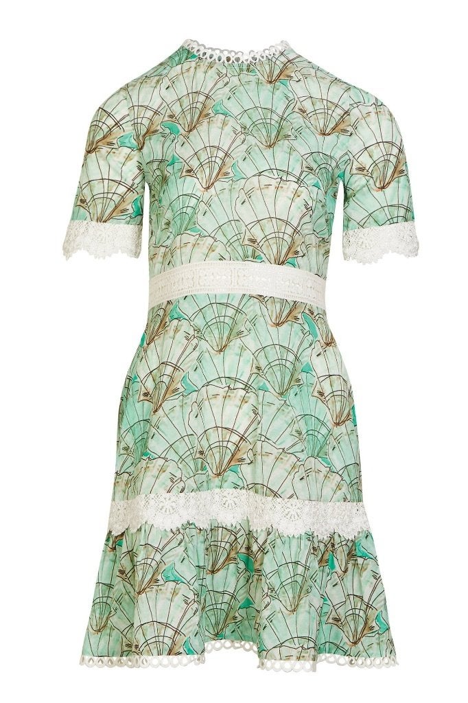 Mintgroen Shelby Dress jurk van Never Fully Dressed maat 40, Maat 38/40 (M), Nieuw, Ophalen of Verzenden, Never Fully Dressed