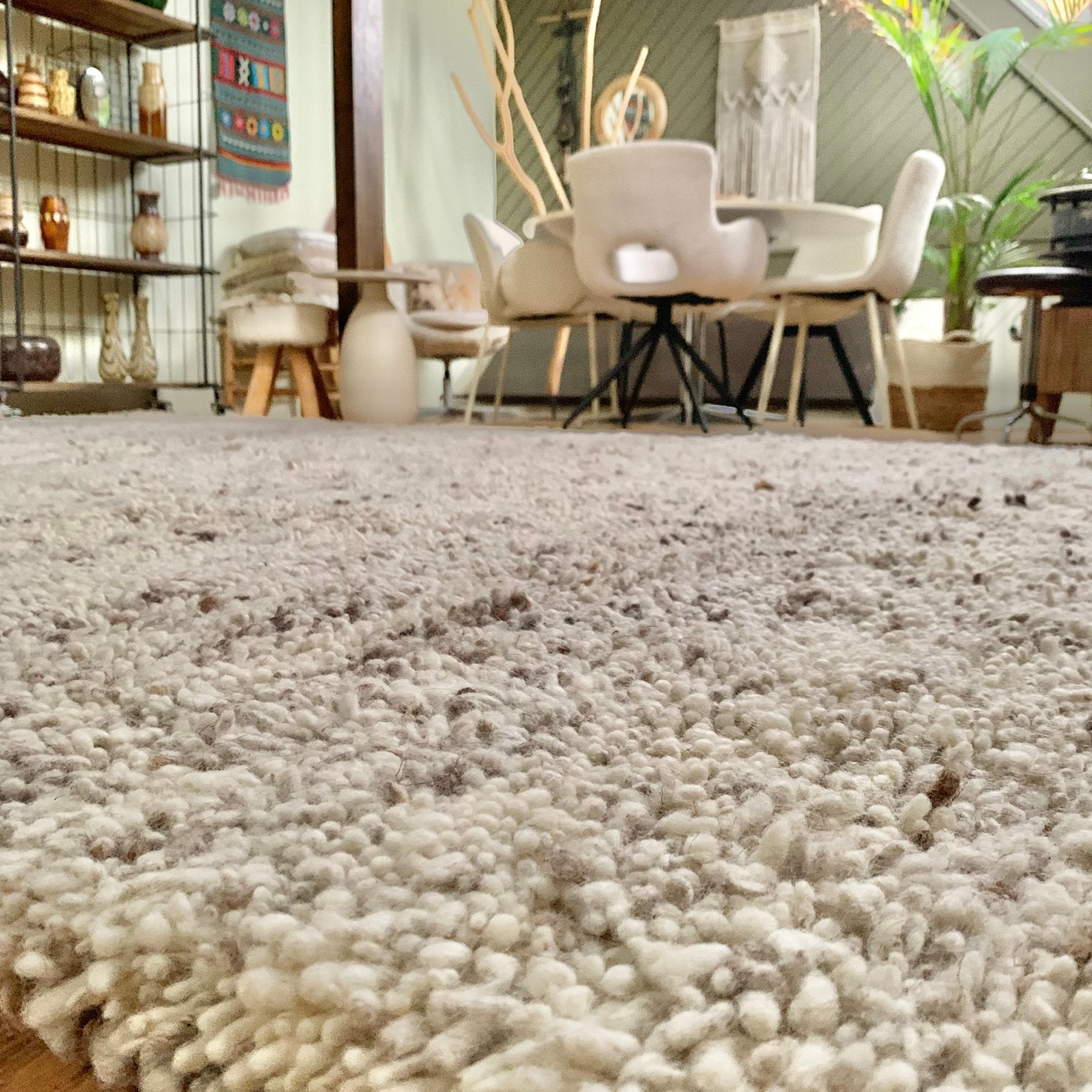 Hoogpolige berber -robuust wollen xxl vloerkleed-fotostudio, Ophalen, 200 cm of meer, Zo goed als nieuw, 200 cm of meer