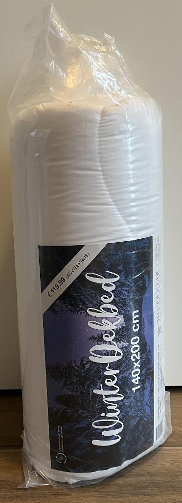 Dekbed - Winter - Nieuw - 140x200 cm - Zilver Star, Eenpersoons, Wit, Nieuw, Ophalen of Verzenden