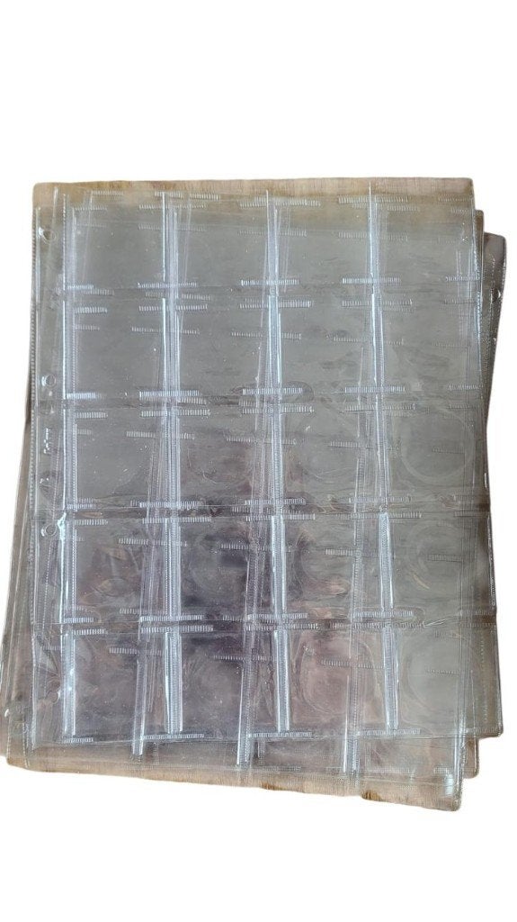 Munthouder bladen (20 vaks) 50 stuks 2e-hands, Ophalen of Verzenden, Verzamelmap