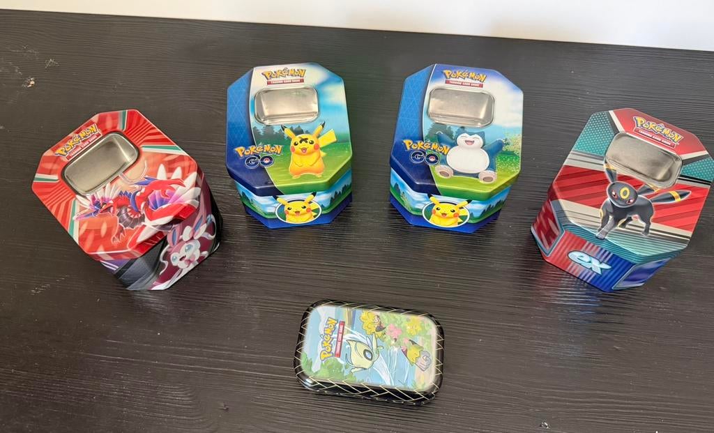 Pokemon blikjes, Ophalen of Verzenden, Zo goed als nieuw