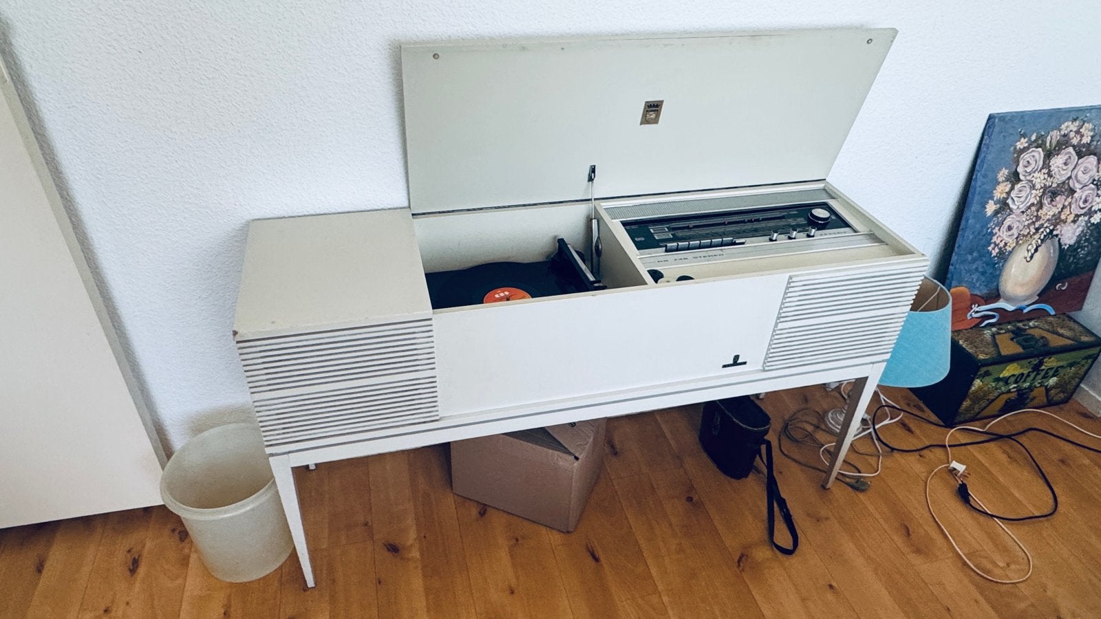 Grundig KS 736 Stereo Console met Platenspeler en Radio, Ophalen, Gebruikt, Platenspeler, Overige merken