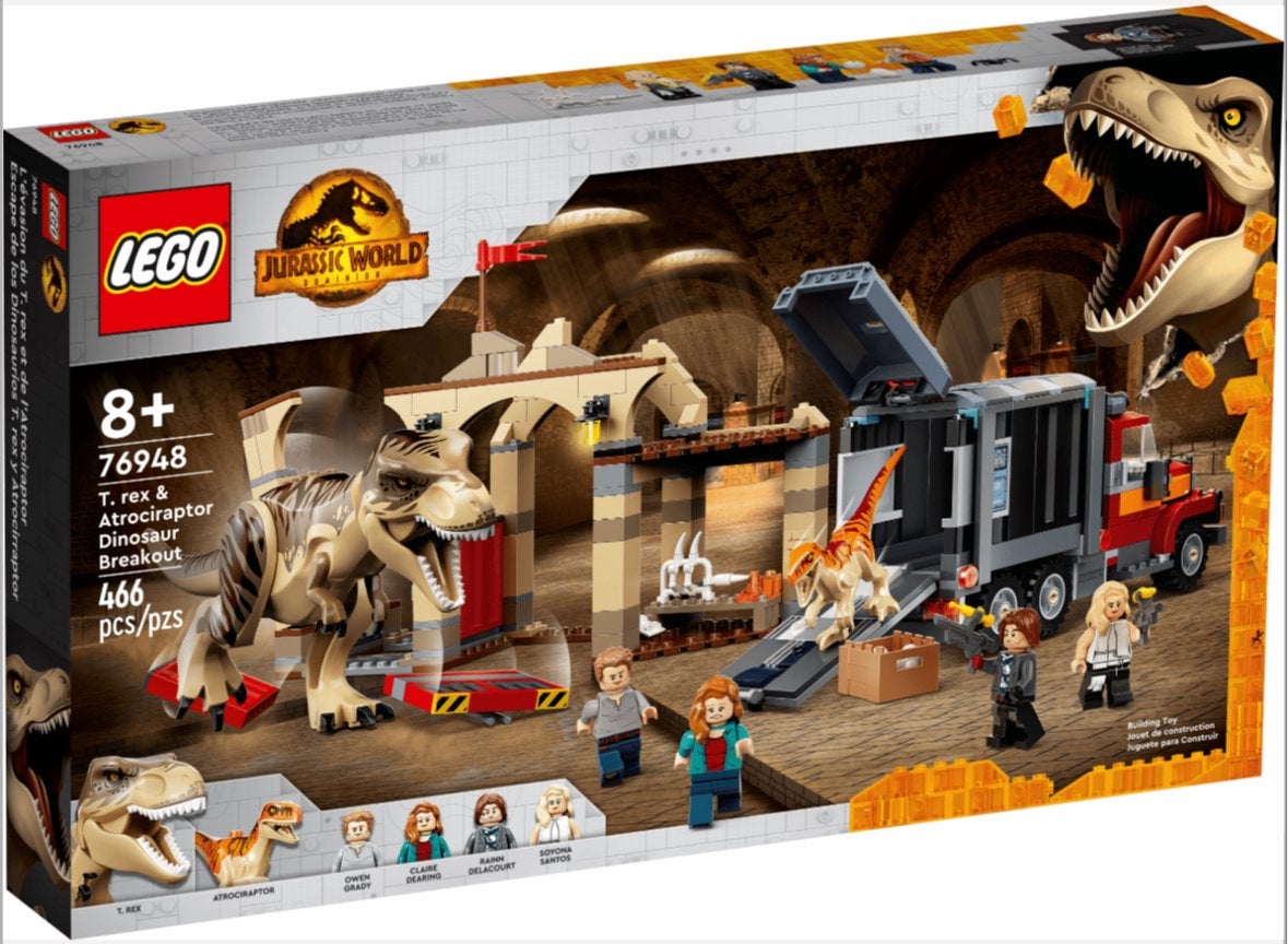 LEGO Jurassic World 76948 T. rex & Atrociraptor Dinosaur Bre, Kinderen en Baby's, Speelgoed | Duplo en Lego, Ophalen, Jurassic World