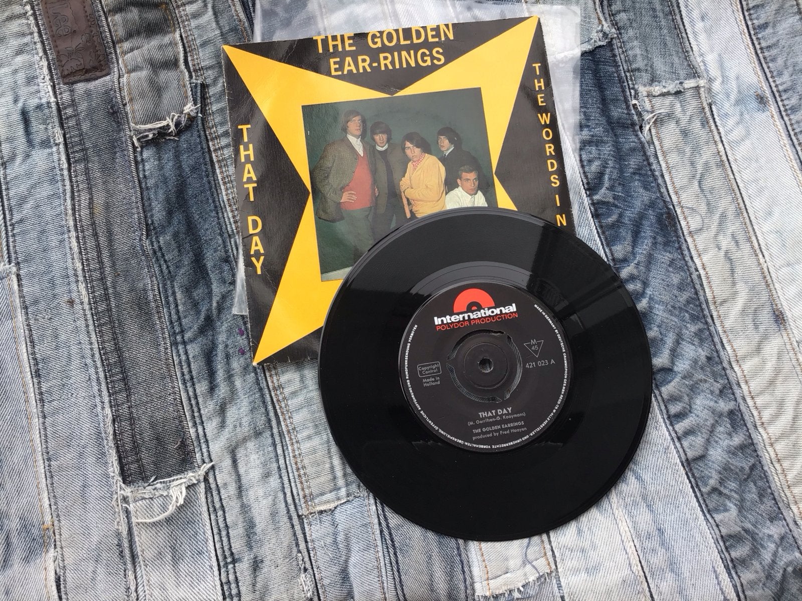 The Golden Ear-rings - That Day / The Words In (Vinyl Single, Gebruikt, Originele persing, 7 inch, Ophalen of Verzenden