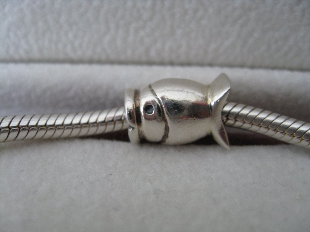 Pandora bedel Visje, Verzenden, Zo goed als nieuw, Zilver, Pandora