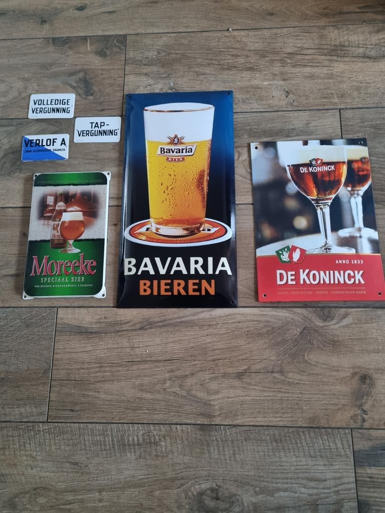 Emaille borden, Ophalen, Zo goed als nieuw, Reclamebord, Plaat of Schild, Overige merken