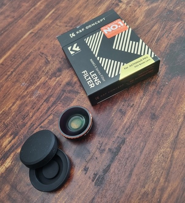 K&F Concept groothoeklens 185 voor DJI Osmo Action Pro 4-5, Ophalen of Verzenden, Nieuw, Groothoeklens
